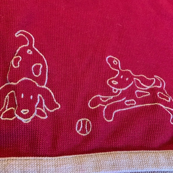 CHRISTOPHER & BANKS Cardigan for Puppy Lovers dog sweater 1x - Picture 3 of 9